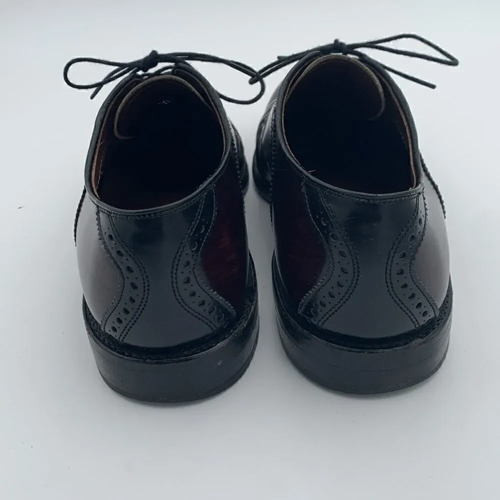 Allen Edmonds McAllister Wingtip Oxford Shoes | Two-Tone Brown & Black Men’s 10D